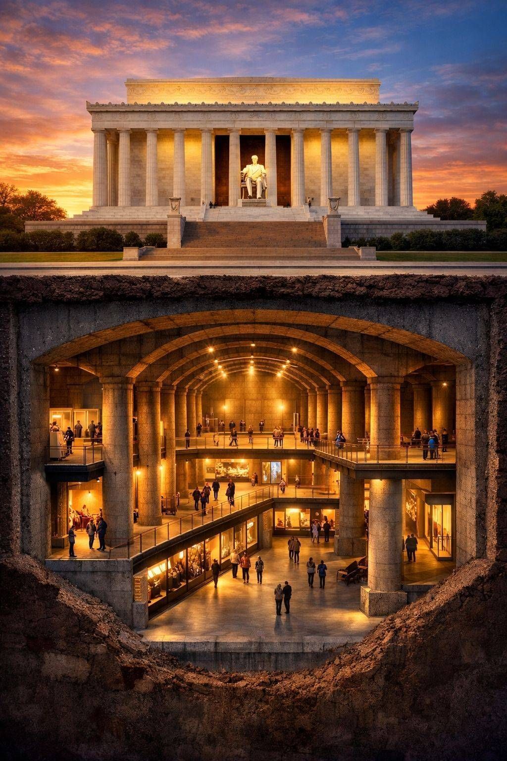 lincoln-memorial-undercroft-concrete-columns-interior-69caae413e1a8